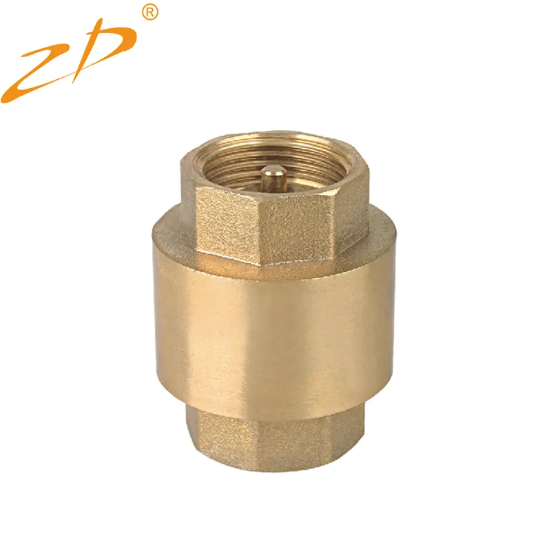 Brass spring check valve with female threaded ends